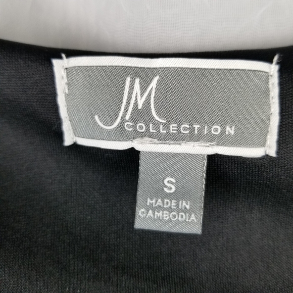 JM Collection sheath dress multicolor print Sz S studded - Picture 8 of 12